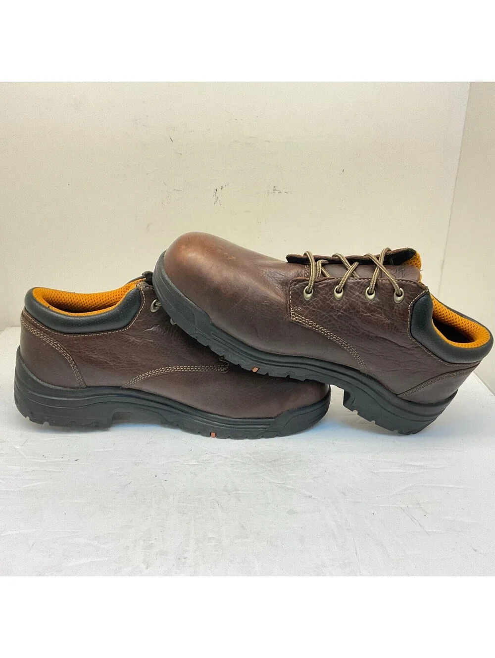 Timberland PRO Men's Low-Cut TiTAN Safety Toe WP Work Shoes 47028 Brown Size 14M